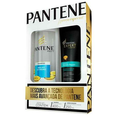 Imagem do produto Pantene Kit Shampoo E Condicionador Brilho Extremo 400Ml Cada