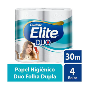 Imagem do produto Papel Higiênico Dualette Duo Folha Dupla 30M Com 4 Rolos