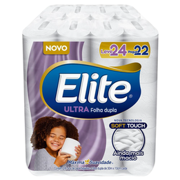 Imagem do produto Papel Higienico Folha Dupla Elite 24 Rolos