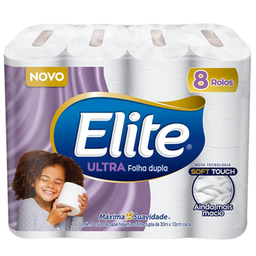 Imagem do produto Papel Higienico Folha Dupla Elite 8 Rolos Softys