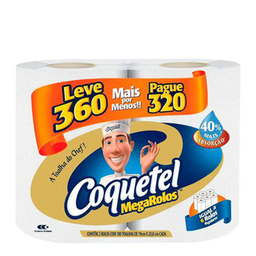Papel Toalha Coquetel Megarolos 360 Papeis