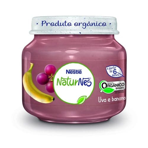 Imagem do produto Papinha Nestlé Naturnes Orgnico Uva & Banana 120G