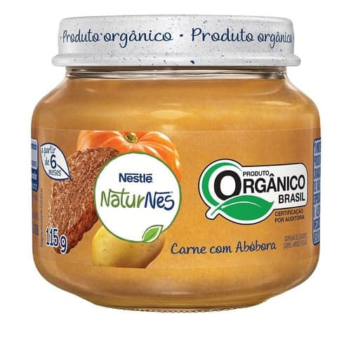 Imagem do produto Papinha Orgnica Nestlé Naturnes Carne Com Abóbora 115G