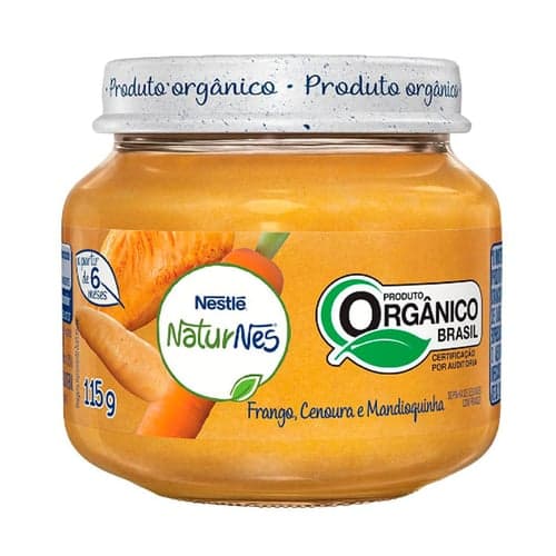 Imagem do produto Papinha Orgnica Nestlé Naturnes Frango, Cenoura E Mandioquinha Com 115G