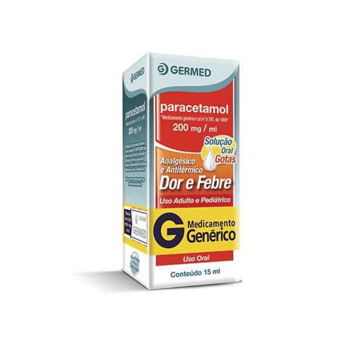 Imagem do produto Paracetamol - 200 Mg Ml Solução Oral Gotas 15 Ml Germed Genérico