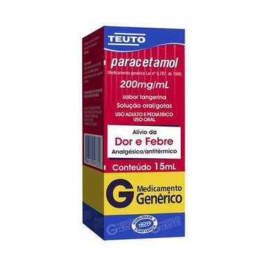 Imagem do produto Paracetamol 200Mg 15Ml - Teuto Genérico