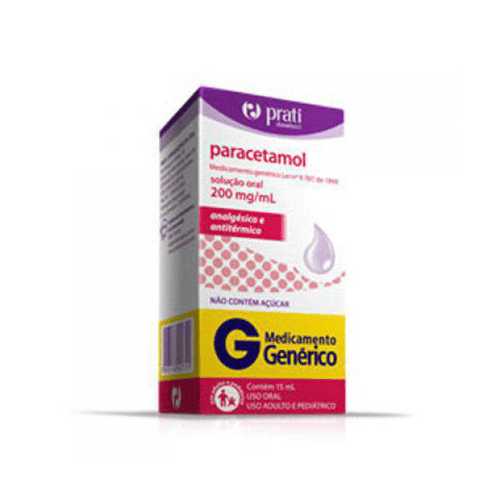 Imagem do produto Paracetamol 200Mg/Ml - Gotas 15Ml Prati Donaduzzi Genérico