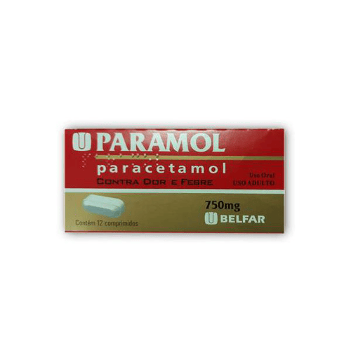 Paramol - 750 Mg Com 12 Comprimidos