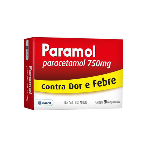 Imagem do produto Paramol - 750Mg Com 20 Comprimidos