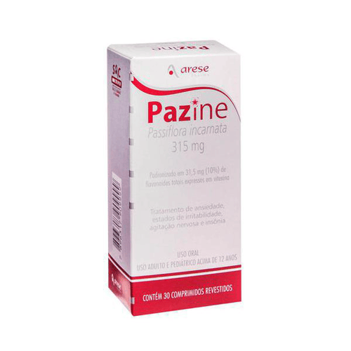 Passiflora Pazine 315 Mg Com 30 Comprimidos