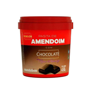 Imagem do produto Pasta De Amendoim Com Chocolate Amargo Mandubim 450G