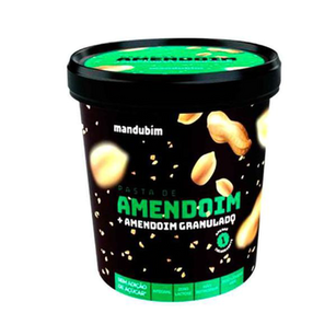 Imagem do produto Pasta De Amendoim Integral Com Granulado Mandubim 1,02Kg