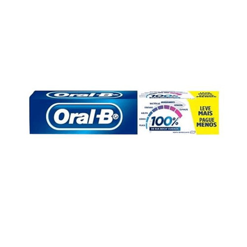 Imagem do produto Pasta De Dente Oralb 100% Menta Refrescante Com 120G