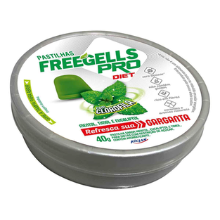 Pastilha Freegells Pro Eucalipto Diet 40G Freegels 40G