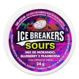 Imagem do produto Pastilha Icebreakers Sours Mix De Morango, Blueberry E Framboesa Sem Açúcar 24G Panvel Farmácias
