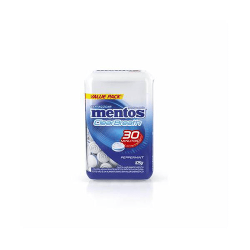Imagem do produto Pastilha Mentos Clear Breath Peppermint 105G