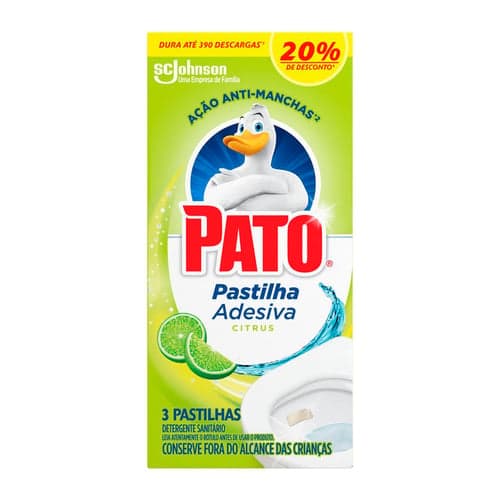 Imagem do produto Pato Pastilha Adesiva Citrus Com 3 Unidades 20% Desconto