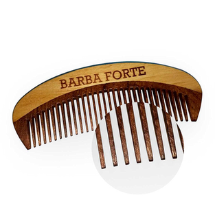 Imagem do produto Pente Em Madeira Artesanal Dente Largo Barba Forte 12,5 Cm