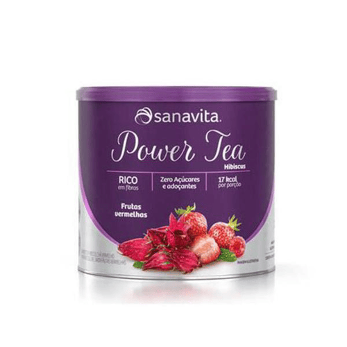 Imagem do produto Power Tea Hibiscus Frutas Vermelhas Vegano 200Gr Sanavita