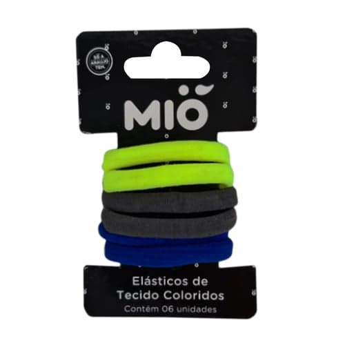 Imagem do produto Prendedor De Cabelo Elástico Mió Coloridos 6 Unidades