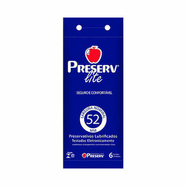 Preservativo Preserv Lite  Com 6 Unidades (Validade 30/04/2024)