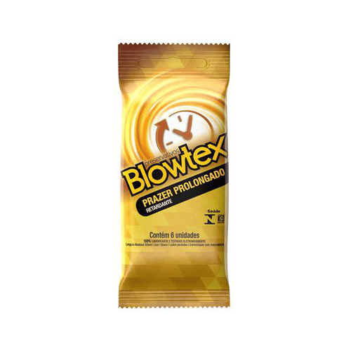 Imagem do produto Preservativo - Blowtex Prazer Prolongado Efeito Retardante Com 6 Unidades