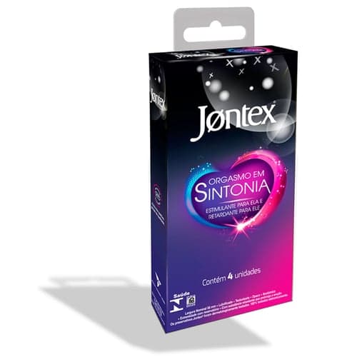 Imagem do produto Preservativo Jontex Orgasmo Em Sintonia Com 4 Unidades