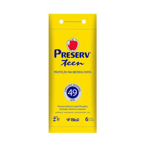 Imagem do produto Preservativo - Lubrificado Preserv Teen C 6 Unidades