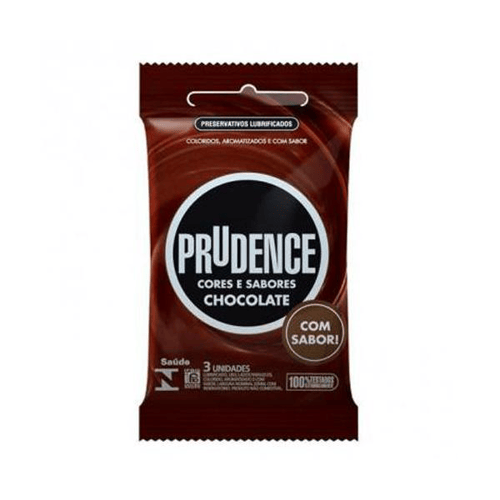 Imagem do produto Preservativo - Prudence Cores E Sabore Chocolate C 3 Unidades