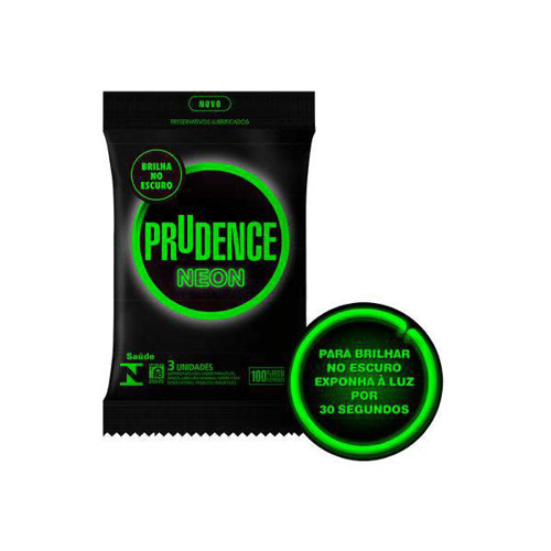 Imagem do produto Preservativo Prudence Neon C 3 Unidades