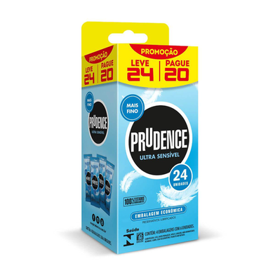 Imagem do produto Preservativo Prudence Ultra Sensível 24 Unidades