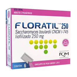 Imagem do produto Probiótico Floratil At 250Mg Em Pó 6 Envelopes 6 Envelopes