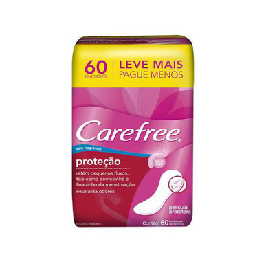 Imagem do produto Protetor - Diário Carefree Neutralize Sem Perfume C 60 Unidades
