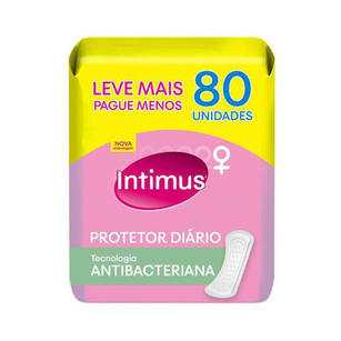 Imagem do produto Protetor Diário Intimus Antibacteriana 80 Unidades