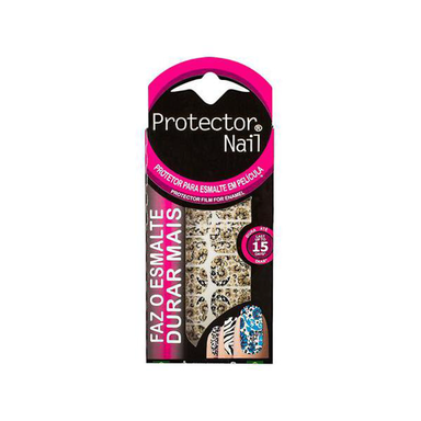 Imagem do produto Protetor Para Esmaltes Protector Nail Primavera Preto Ouro Com 12 Películas