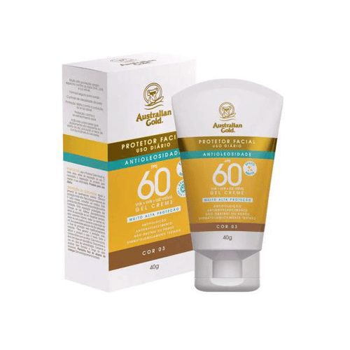 Imagem do produto Protetor Solar Facial Australian Gold Antioleosidade Fps60 Cor 03 Com 40G