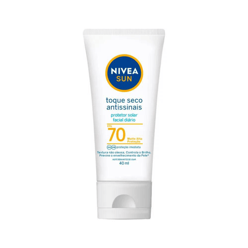 Imagem do produto Protetor Solar Facial Nivea Sun Toque Seco Antissinais Fps70 40Ml Panvel Farmácias