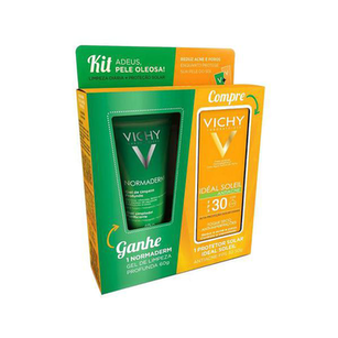 Imagem do produto Protetor Solar Facial Vichy Idéal Soleil Antiacne Fps30 50G Ganhe Gel De Limpeza