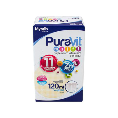 Imagem do produto Puravit - Multi Solução Oral Tutti Frutti 120Ml