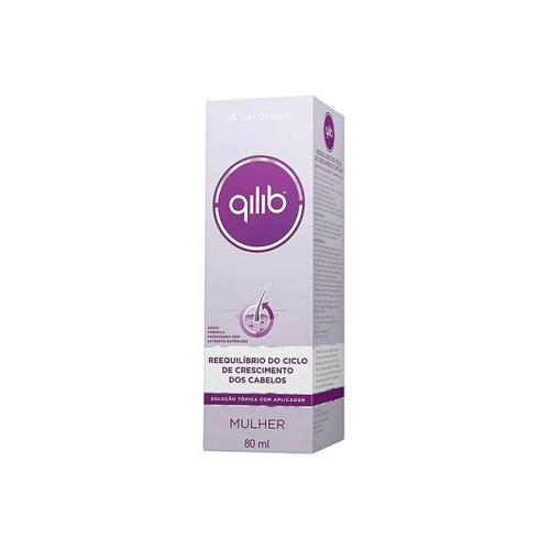 Imagem do produto Qilib Mulher Galderma Solução Tópica Para Crescimento Dos Cabelos Spray Com 80Ml