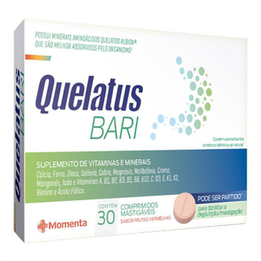 Imagem do produto Quelatus Bari Com 30 Comprimidos Mastigáveis