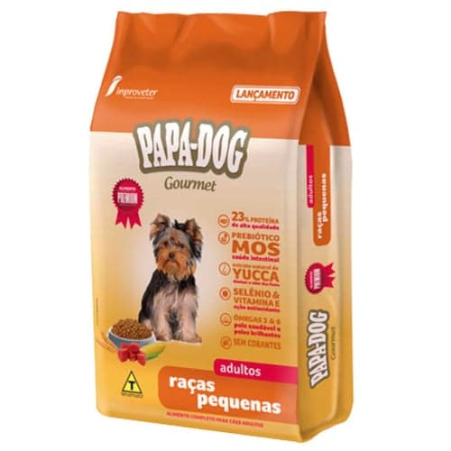 Imagem do produto Ração Para Cães Adultos Papa Dog Gourmet Raças Pequenas 10,1Kg