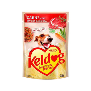 Imagem do produto Ração Para Cães Keldog Carne Com Ervilha E Cenoura Sachê 100G