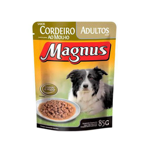 Imagem do produto Ração Para Cães Magnus Adulto Sabor Cordeiro Ao Molho Sachê 85G