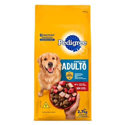 Imagem do produto Ração Para Cães Pedigree Adultos Sabor Carne, Frango E Cereais 2,7Kg