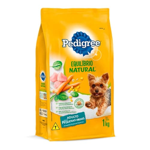 Imagem do produto Ração Para Cão Pedigree Equilíbrio Natural Raças Pequenas Carne Fresca, Vegetais E Arroz Integral Pacote