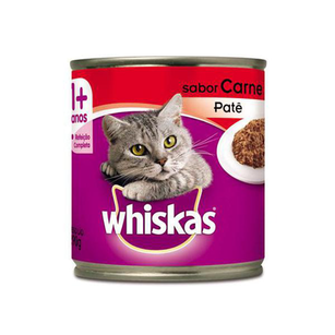 Imagem do produto Ração Para Gato Whiskas Adulto Carne Lata Ração Para Gato Whiskas Sabor Carne Lata 290G