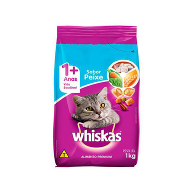 Imagem do produto Ração Para Gatos Whiskas Sabor Peixe Único Com Delicrocs Com 1Kg