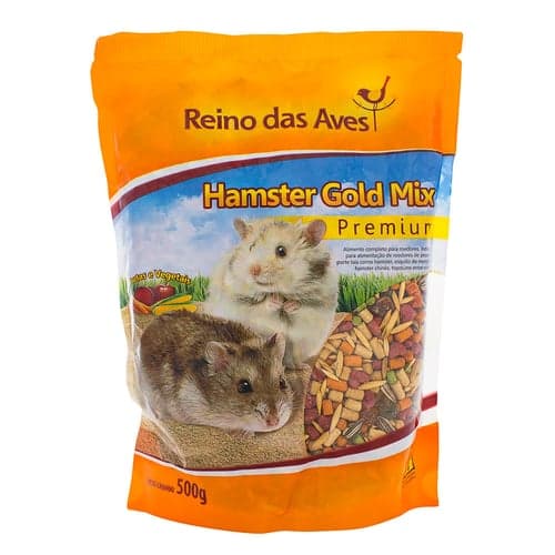 Imagem do produto Ração Reino Das Aves Hamster Gold Mix Premium 500G