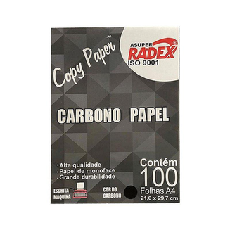 Imagem do produto Radex Papel Carbono Preto A4 100 Folhas